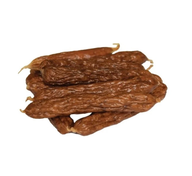 Dehydrated beef sausages